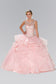 Full Beaded Bodice Illusion Sweethearted Ball Gown /w Bolero-6