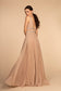 Metallic Jewel V-Back Long Dress-6