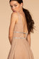 Metallic Jewel V-Back Long Dress-8