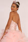 Beads and Jewel Embellished Halter Neck Quinceanera Dress-3