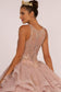 Full Embroidered Bodice w/ Rhinestones Multi-Layered Ruffle Skirt Ball Gown-3