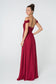 Chiffon Ruched Sweetheart Long Bridesmaid Dress GLGL2824-1