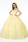 Cut-Away Shoulder Glitter Mesh Quinceanera Dress-7
