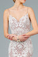 Spaghetti Strap V-Neck Mermaid Long Dress-2