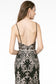 Jeweled Waist Band Accented Glitter Mesh Long Prom Dress GLGL2990-3