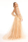 Sheer Bodice Sequin and Glitter Embellished A-Line Prom Dress-5