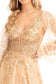 Sheer Bodice Sequin and Glitter Embellished A-Line Prom Dress-6