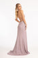 Sheer Bodice Sleeveless V-Neck Sequin Prom Dress w/ Leg Slit-10