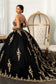 Jewel Embellished Tull Quinceanera Ball Gown w/ Embroidered Mesh Cape-6