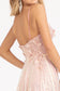 Full Iridescent Sequin V-Neck A-Line Prom Dress /w Leg Slit-8
