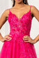 3-D Flower Applique Glitter Mesh A-line Dress w/ Embroidery and Sequin-6