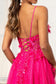 3-D Flower Applique Glitter Mesh A-line Dress w/ Embroidery and Sequin-7
