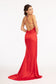 Beads Embellished Satin Mermaid Dress w/ Pleated Chest and Side Slit-6