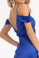 Sweetheart Satin Mermaid Dress w/ Pleated Waist and Slit-11