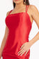 Straight Across Satin Mermaid Dress w/ Lace-up Back and Slit-11