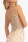 Beads Embellished Mesh Mermaid Dress w/ Detached Mesh Layer on Waist-7