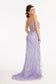 Beads Embellished Mesh Mermaid Dress w/ Detached Mesh Layer on Waist-10