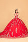 Sequin Glitter Embellished Quinceanera Dress w/ Corset Back-6