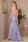 Straight Across Lace-up Back Sequin Mesh Mermaid Dress-6