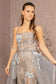 Embroidery Jewel Mermaid w/ Detachable Waist Long Mesh Layer Long Prom Dress GLGL3158-2