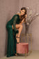 Ruched Bodice Mesh Mermaid w/ One Long Mesh Sleeve Long Prom Dress GLGL3160-7