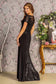 Embroidery Bead Sheer Back Rome Jersey Mermaid Long Dress-7