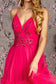 Sequin Bead Sweetheart Ruffled Skirt Mesh A-line Long Prom Dress GLGL3452-6