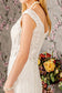 Jewel Embroidery Sheer Bodice Mesh Trumpet Long Wedding Dress GLGL3490-3