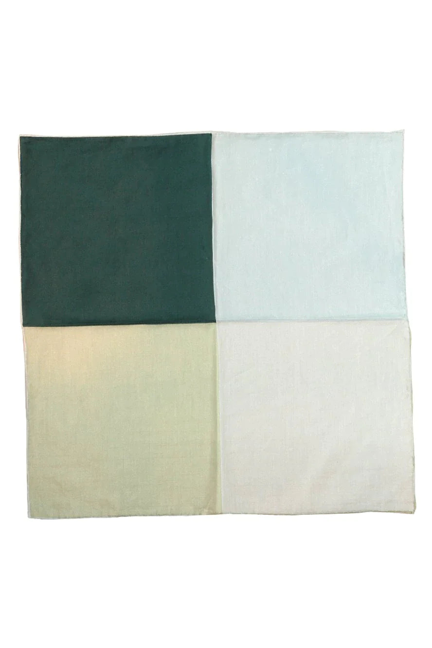 Silk & Cotton Blend Quad Pocket Square-4