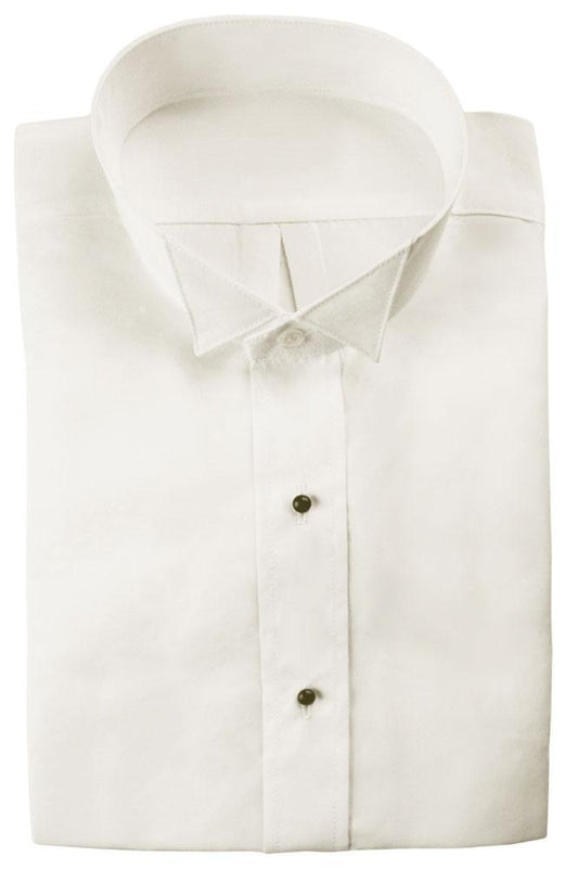 "Lucca" Ivory Wingtip Tuxedo Classic Fit Shirt-0