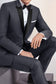 "Milan" Steel Grey Tuxedo Jacket Peak (Separates)-0
