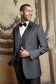 "Milan" Steel Grey Tuxedo Jacket Peak (Separates)-5