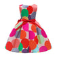 Baby Girl Satin Polka Dot Pattern Sleeveless Princess Dress-1