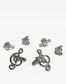 Musical G Clef Gold Studs and Cufflinks Set-1