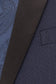"Sebastian" Indigo Pindot Tuxedo Jacket Shawl (Separates)-1