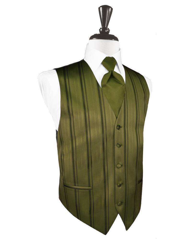 Striped Satin Tuxedo Vest 3-0