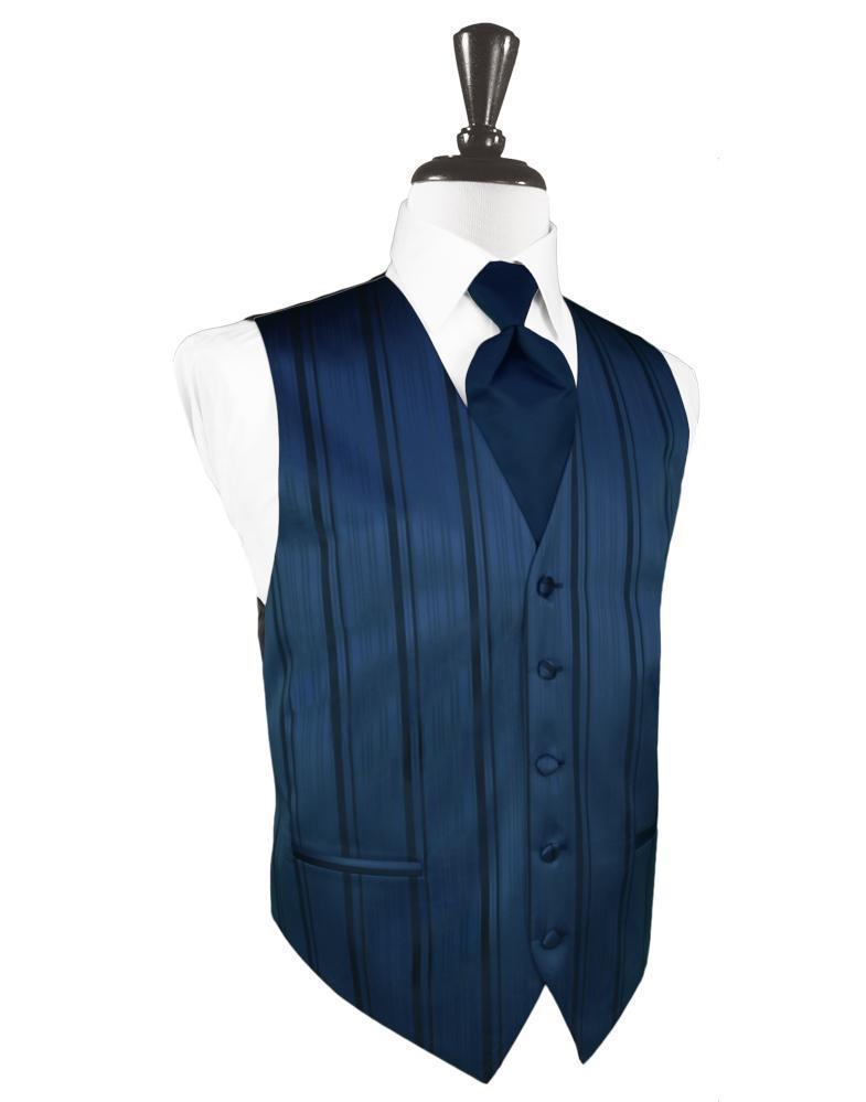 Striped Satin Tuxedo Vest 7-2