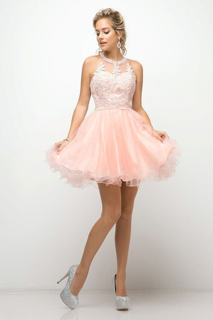 Short Layered Cocktail Dress-1