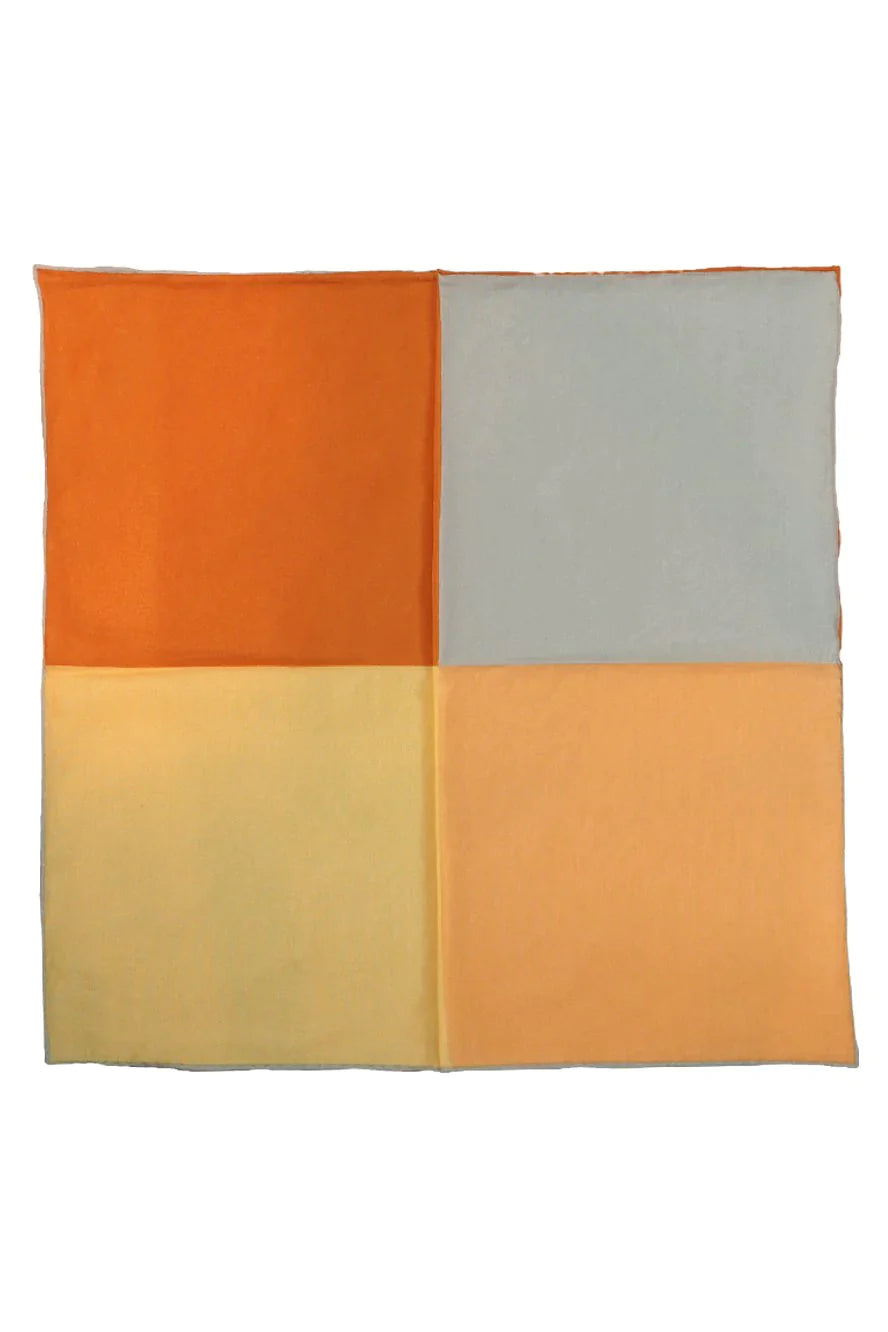 Silk & Cotton Blend Quad Pocket Square-8